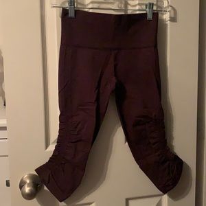 Purple Lululemon Crop Leggings